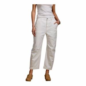 Classic High-Rise Wide-Leg Pants in Off-White